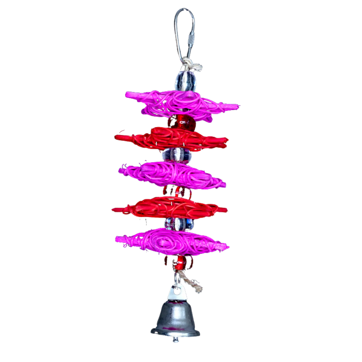 Country Cane 5 Coloured Cane Stars Bird Toys - Lou Lou Bells Bird Toys β South ...