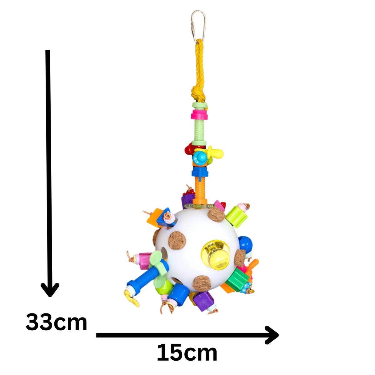 Ball with Bits and Pieces Bird Toy