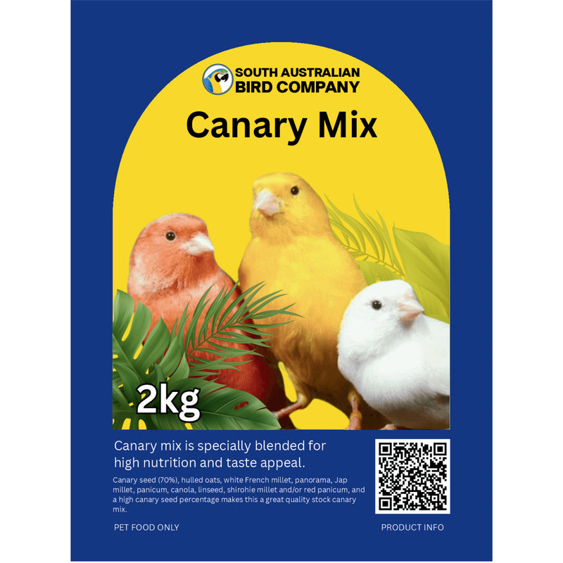 label of the 2 kg canary mix