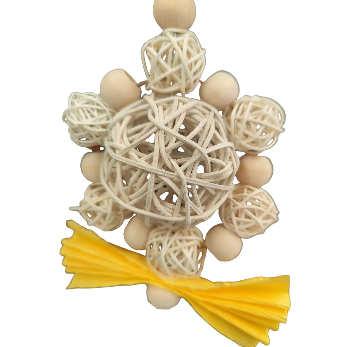 Country Cane Cane Ball and Ring of Cane Balls Bird Toy β South Australian Bird Company