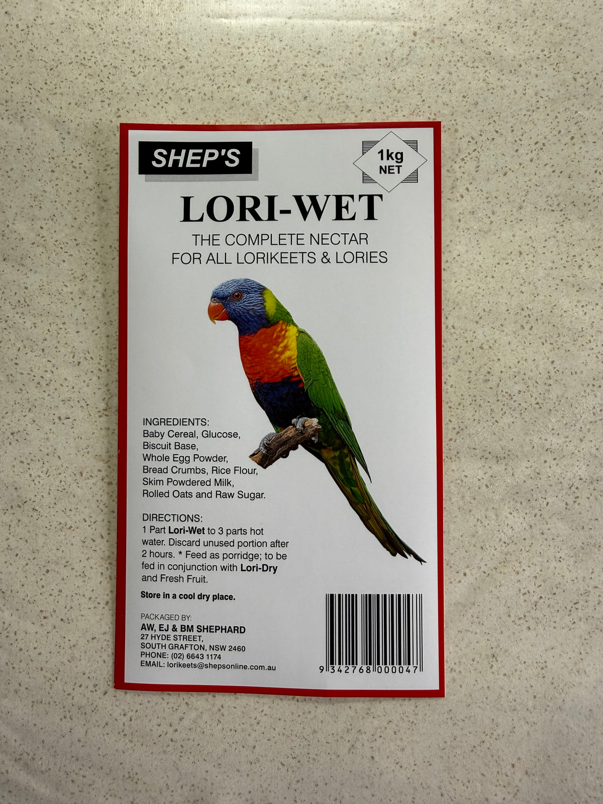 Shep’s Lorikeet Wet Food
