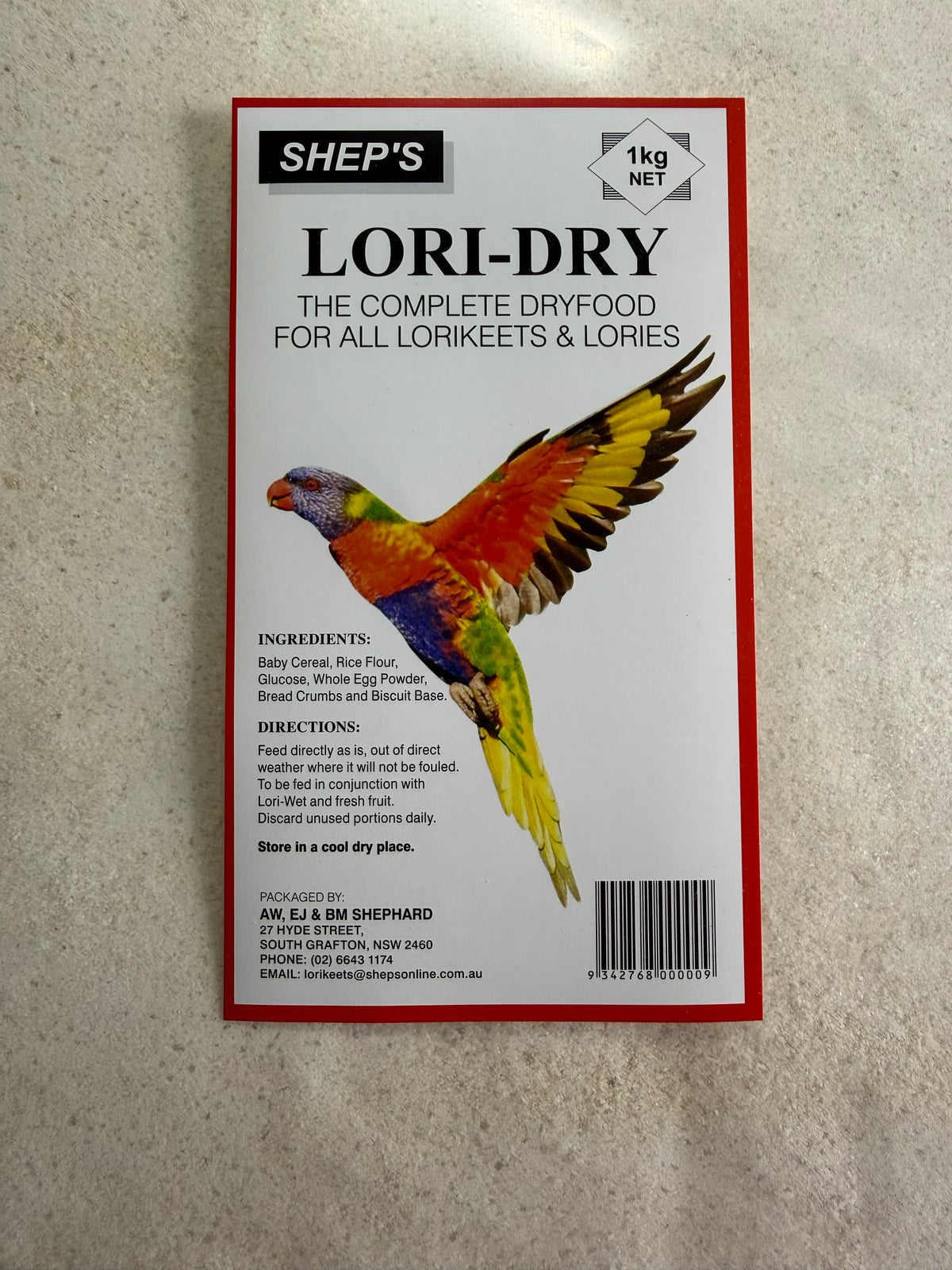 Sheps Lorikeet DryFood