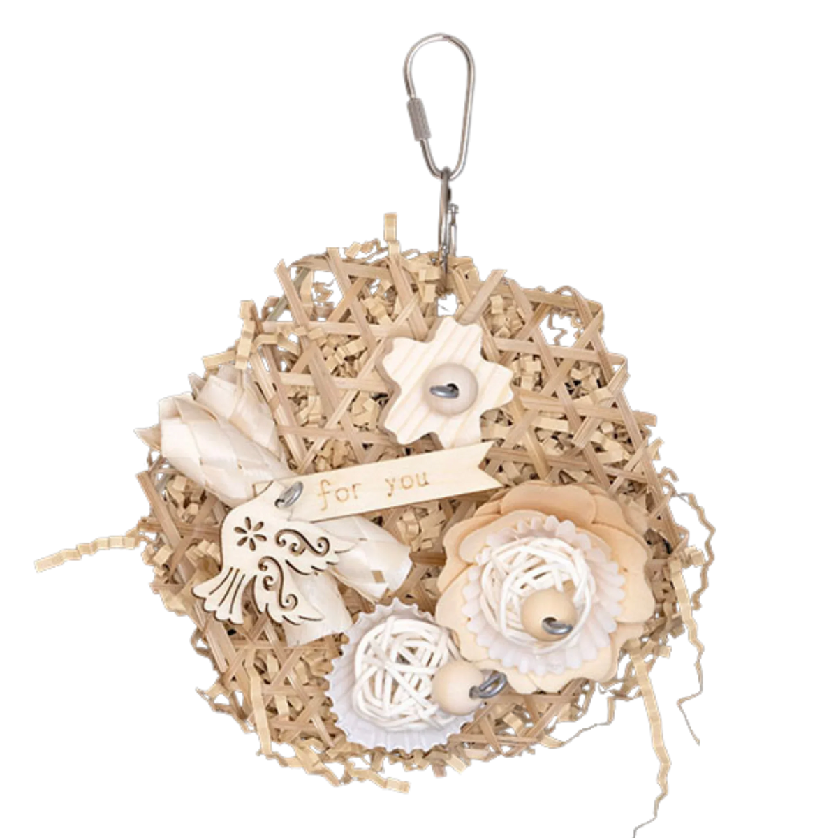 Natural Platter Bird Toy