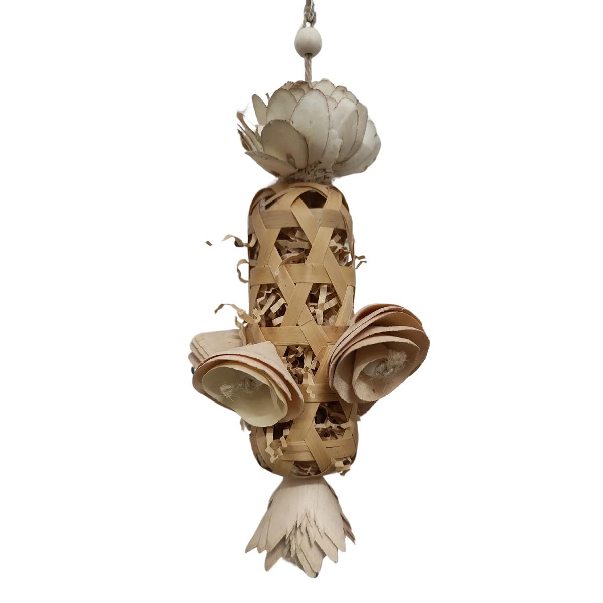 Natural Flower Tower Bird Toy